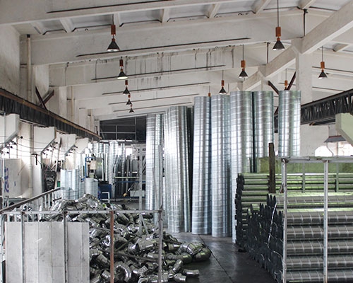 上海螺旋風管車間展（zhǎn）示